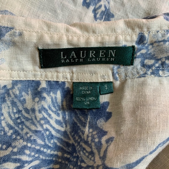 RALPH LAUREN 100% LINEN SHIRT with buttons - Picture 5 of 6
